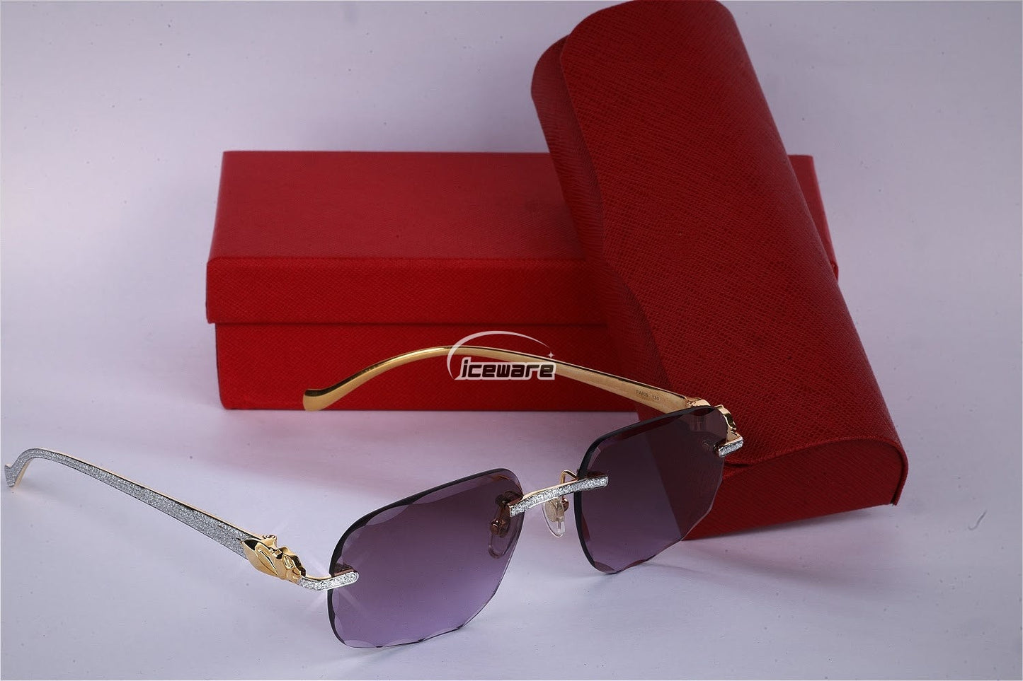 Rectangle Design Vvs Moissanite Sunglasses