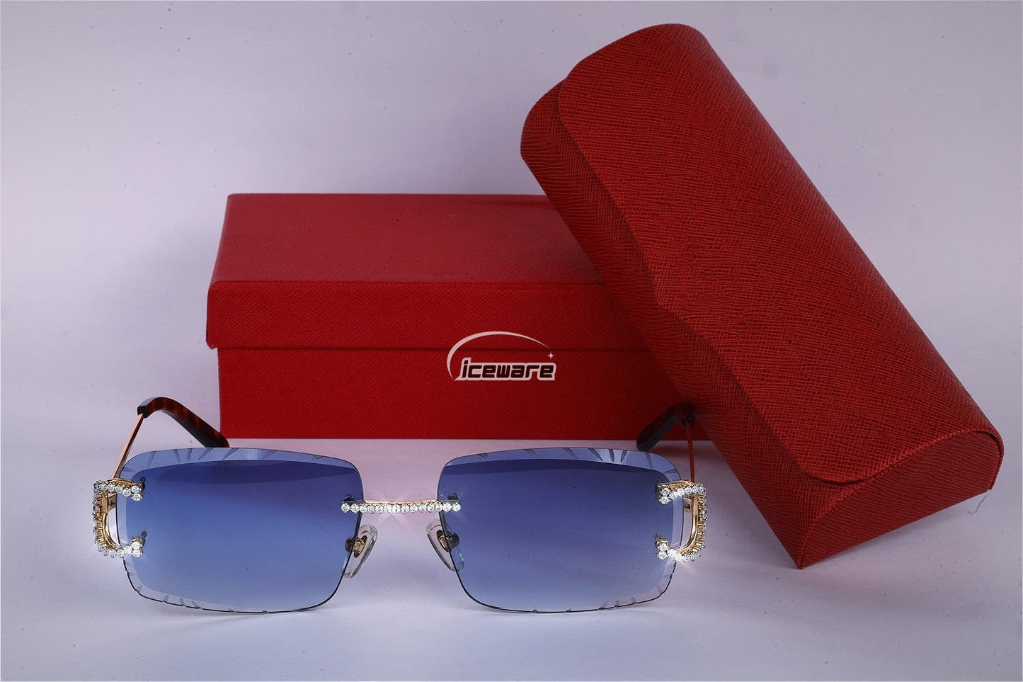 Blue Shade Diamond Sunglasses