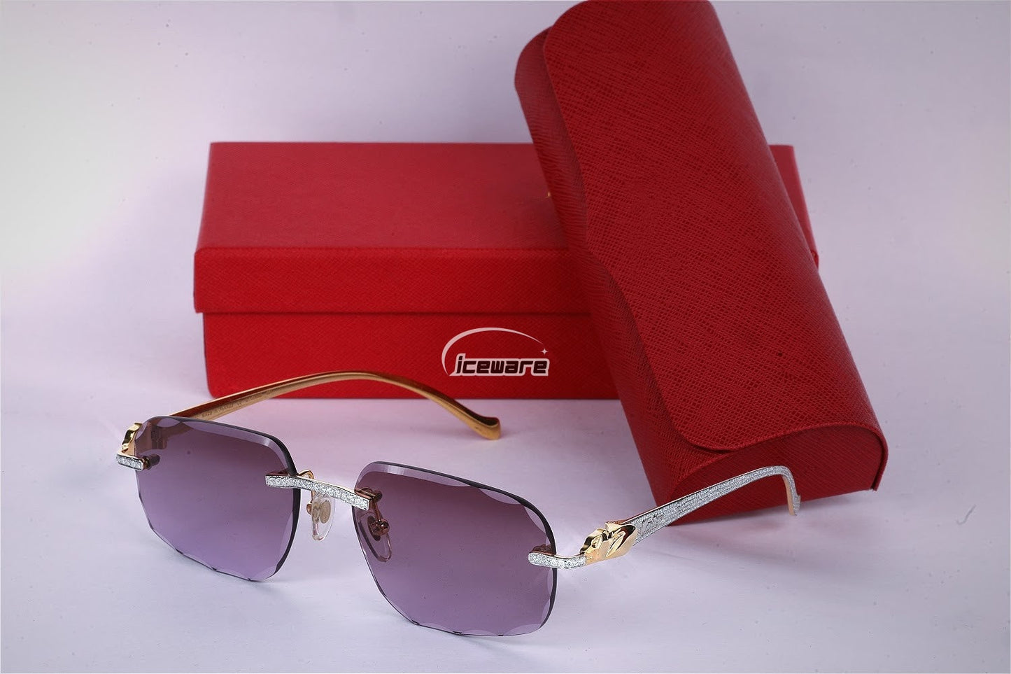 Rectangle Design Vvs Moissanite Sunglasses