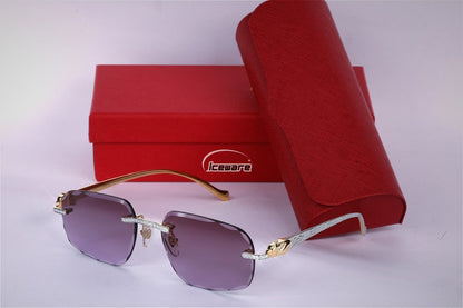 Rectangle Design Vvs Moissanite Sunglasses