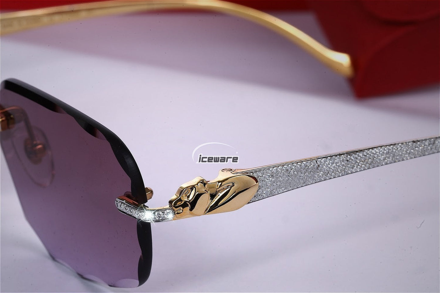 Rectangle Design Vvs Moissanite Sunglasses