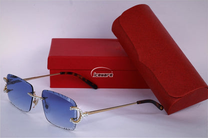 Blue Shade Diamond Sunglasses