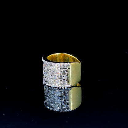 Baguette Cut Diamond Men's Rings