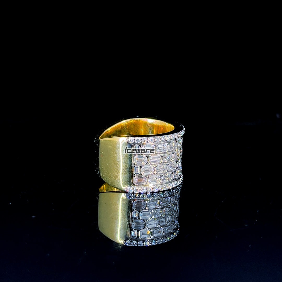 Baguette Cut Diamond Men's Rings