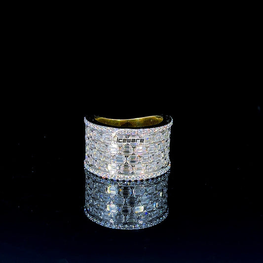 Baguette Cut Diamond Men's Rings