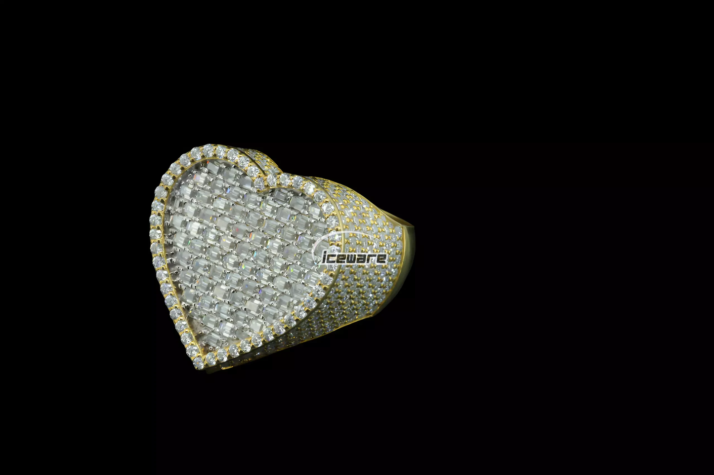 Elegant Heart-Shaped Diamond Ring - Luxury Jewelry