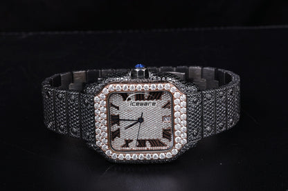 Black And White Diamond Roman Dial Watches