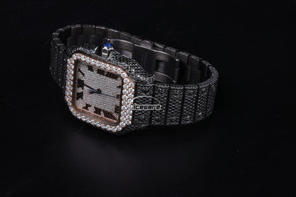 Black And White Diamond Roman Dial Watches