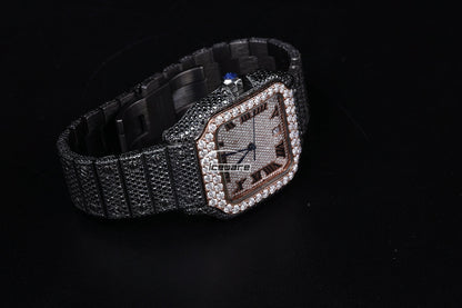 Black And White Diamond Roman Dial Watches