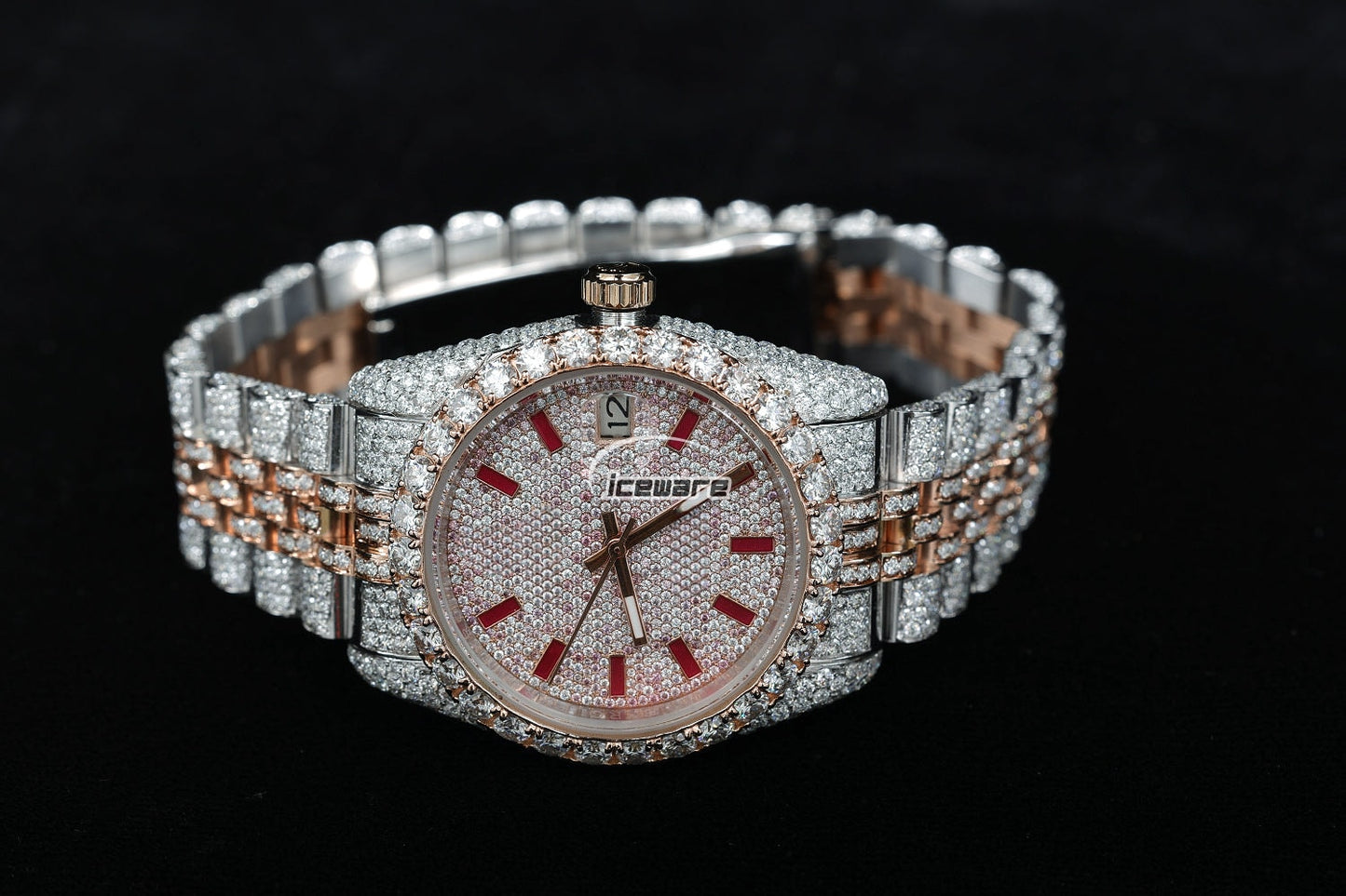 Round Dial Vvs Diamond Watch