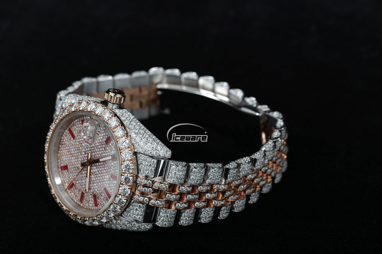 Round Dial Vvs Diamond Watch