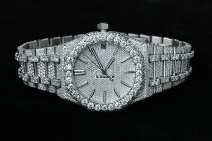 White & Rose Gold Plated Two Tone Diamond Watch