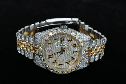 Arabic Letter Dial Automatic Diamond Watch