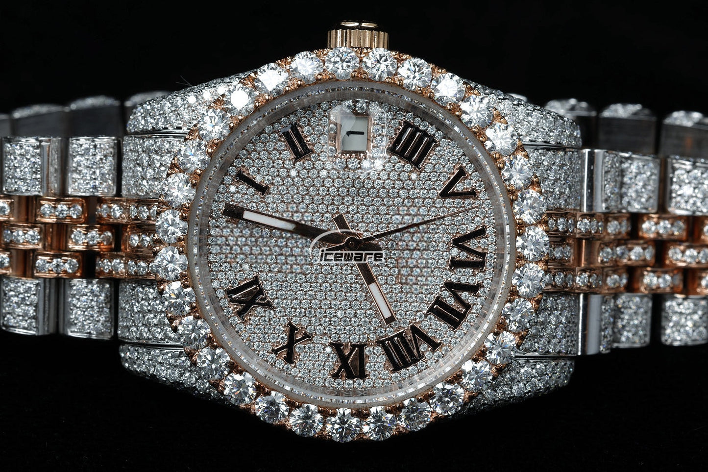 Premium Automatic Movement Watch Fully Iced Out