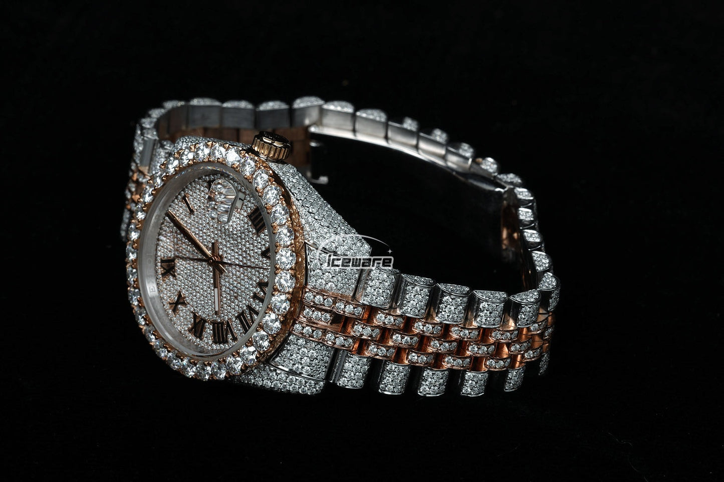 Premium Automatic Movement Watch Fully Iced Out