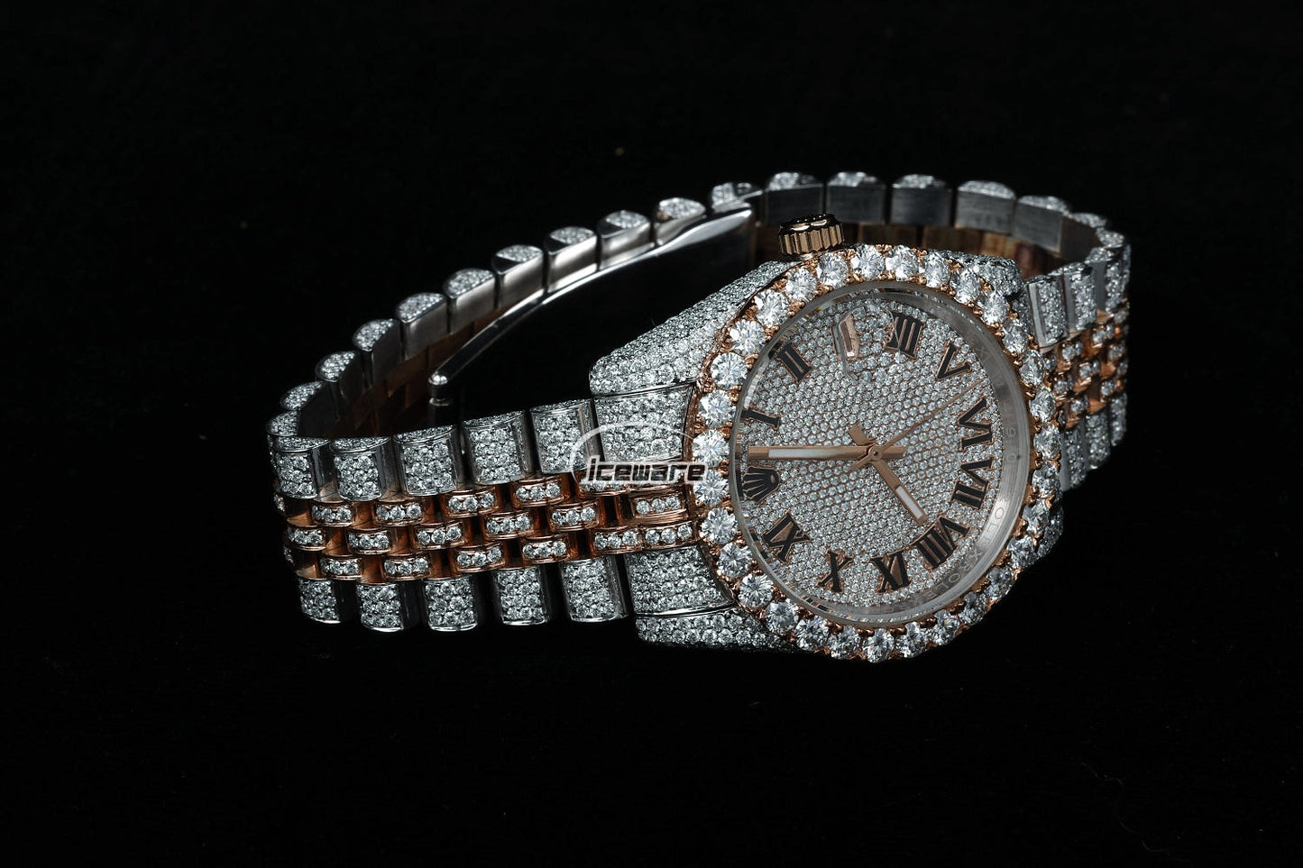 Premium Automatic Movement Watch Fully Iced Out